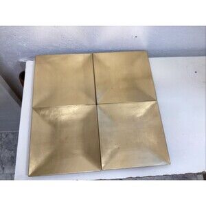 sur la table 12” charger plates square gold set of 4